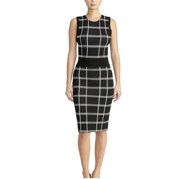 RACHEL ROY Collection Plaid Sleeveless Knit Dress - Picture 1 of 2
